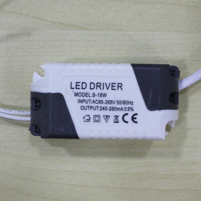 LED Driver Input: AC 170-265V 8-18W