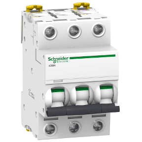 IC60N - miniature circuit breaker - 3P - 63A - C curve