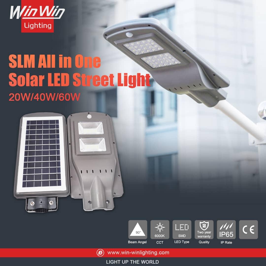 WinWin SLM All in One Solar LED Street Light 60W