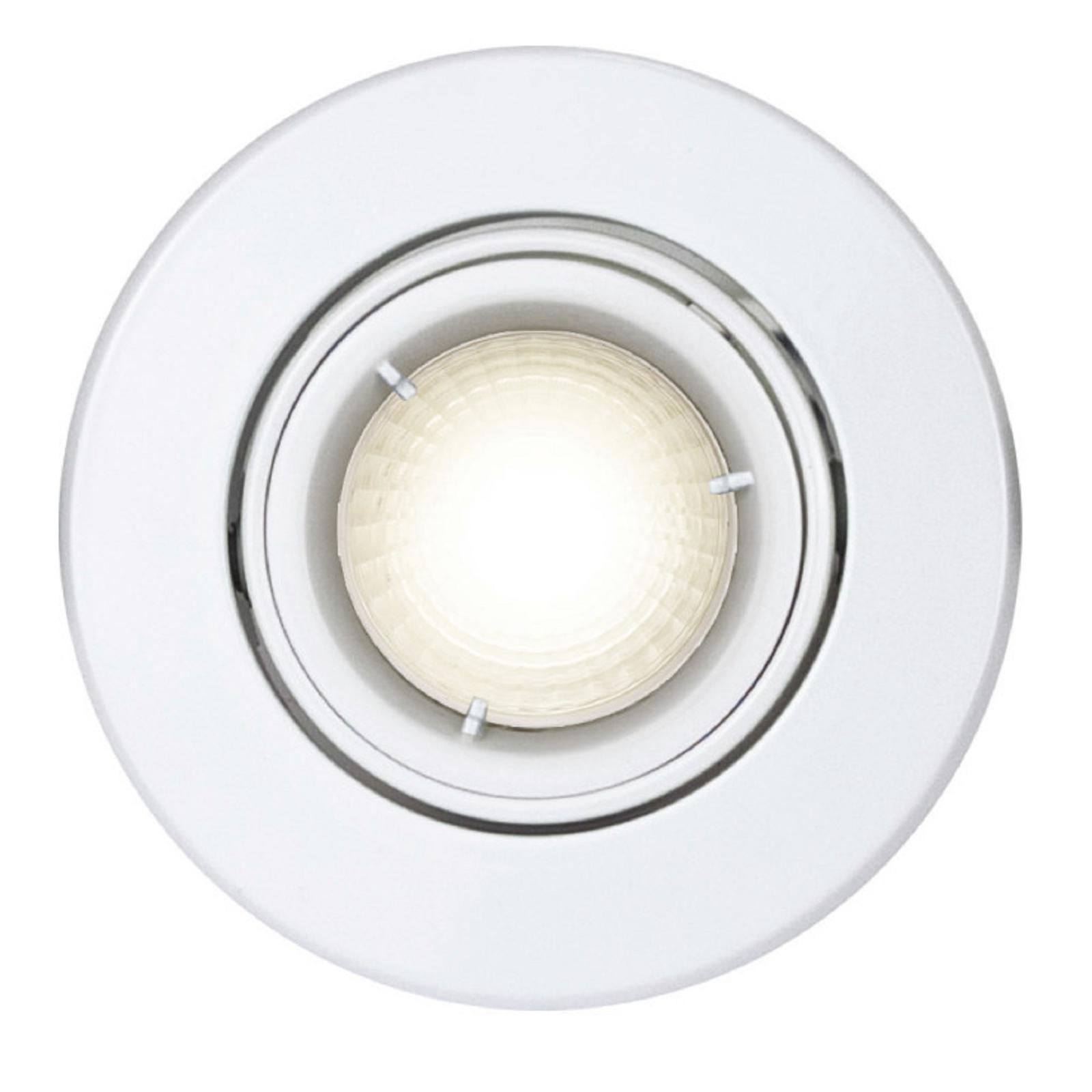 Luceco Lock Ring GU10 IP20 Fixed Downlight - White (without GU10 bulb)
