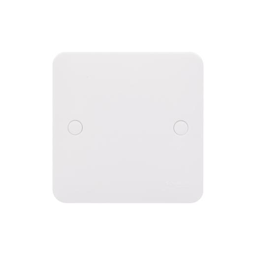 Lisse - White moulded - blank plate - 1 gang - matt white GGBL8010