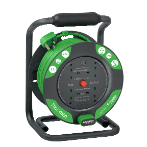 Thorsman - Cable reel 25m HO5VVF3G1.25 IP20 BS 230V IMT33143