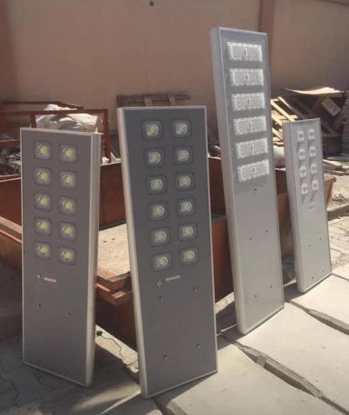 Solar All-in-One LED Streetlight 8bulbs Outdoor