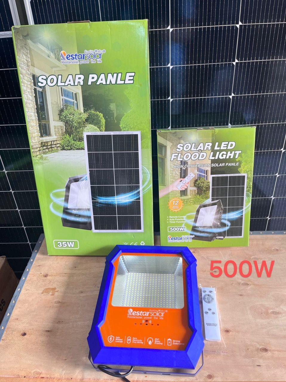 SOLAR FLOOD LIGHT 500W (all in one)