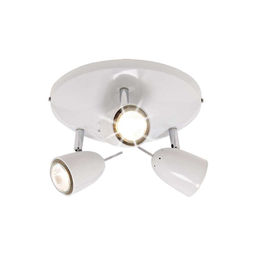 3 Arm Spot Dome White