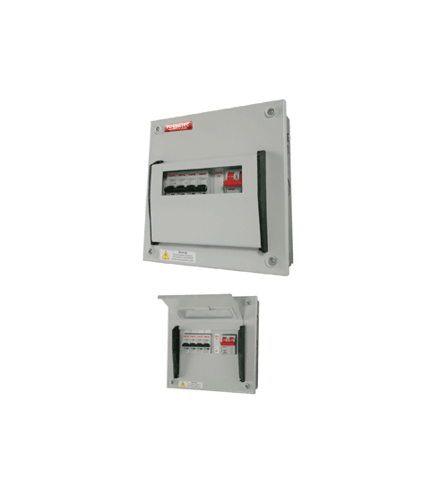 Powertec 8 Way 100A Single Phase Consumer Units DB C/W MCB