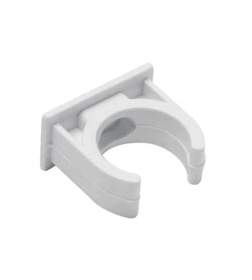 PVC Saddle Clip 25mm/pkt